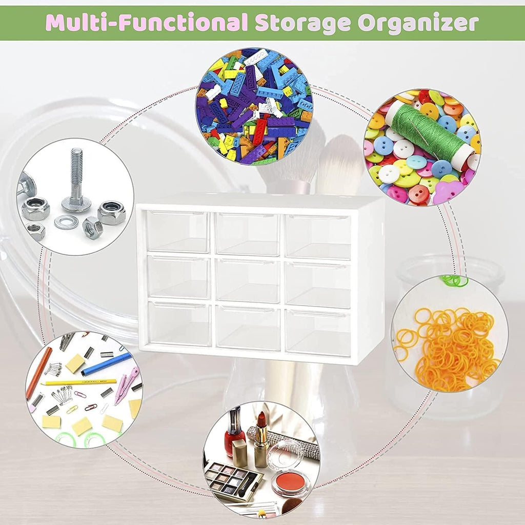 9-Drawer Multipurpose Rectangular Storage Container