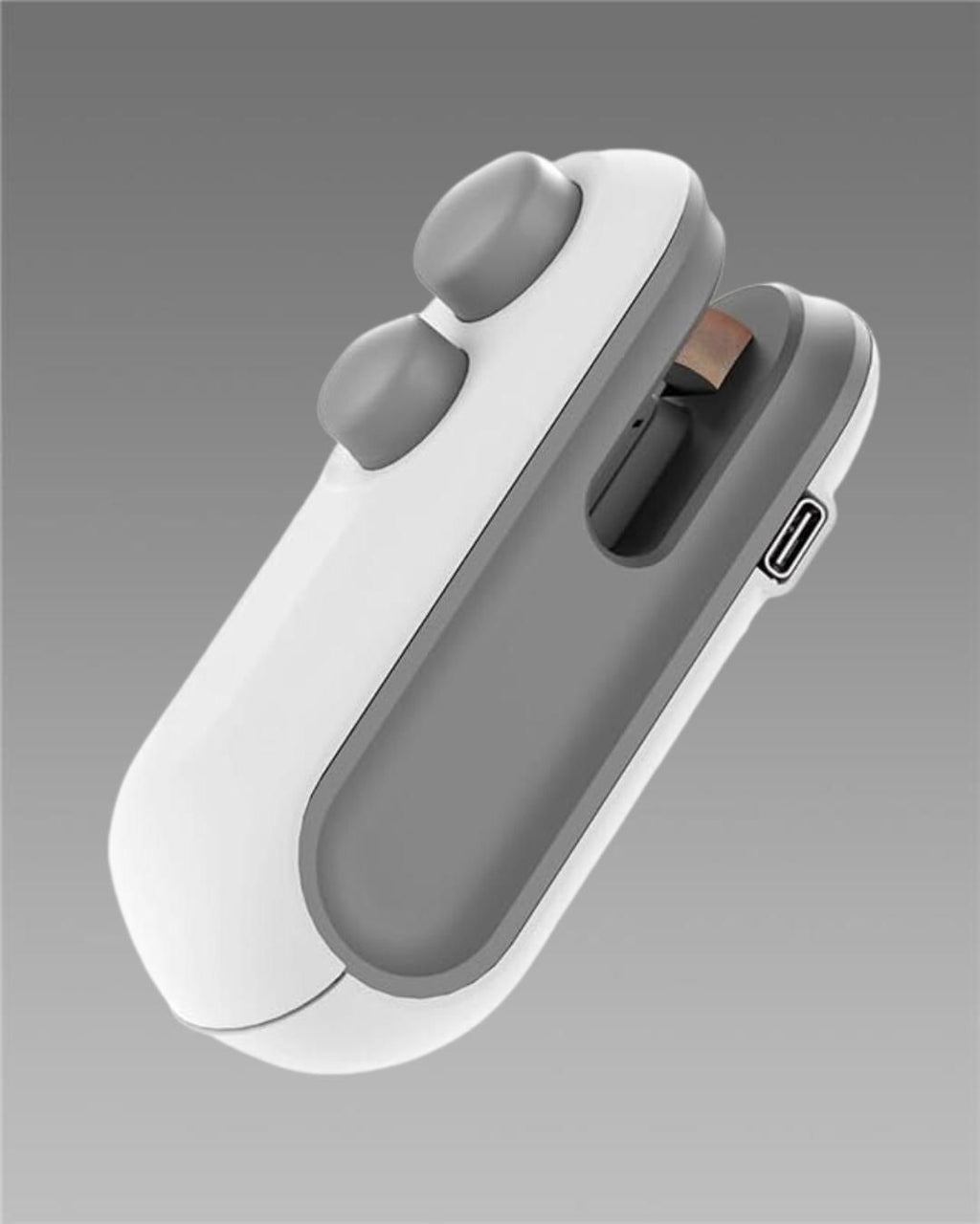 D&C Portable Mini Sealing Machine 2 in 1 USB Rechargeable Magnetic Bag Sealer Heat Seal with Cutter