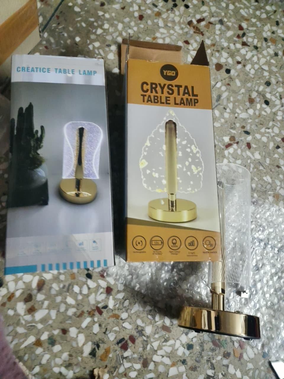 D&C Crystal Table Lamp Ambiance