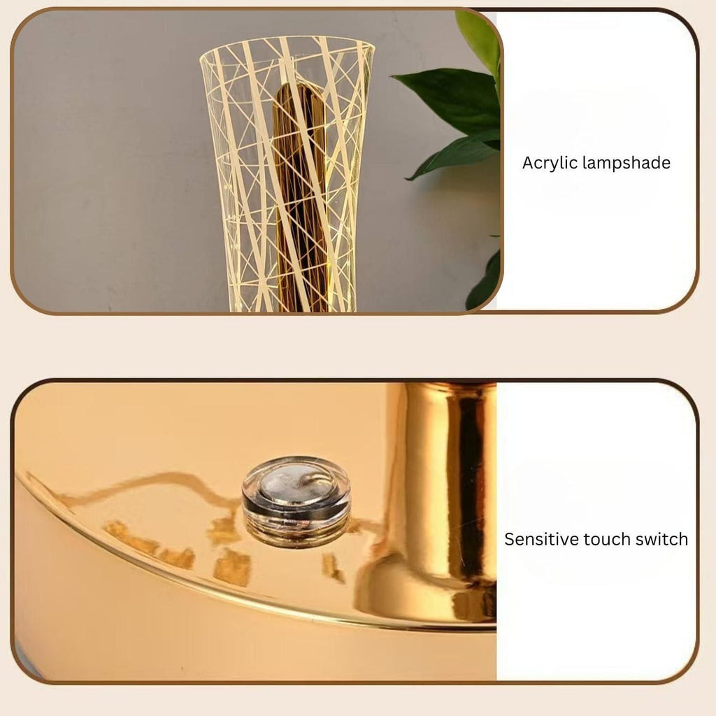 D&C Crystal Table Lamp Ambiance