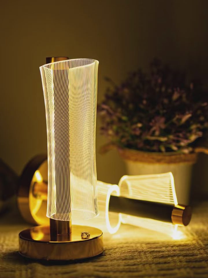 D&C Crystal Table Lamp Ambiance